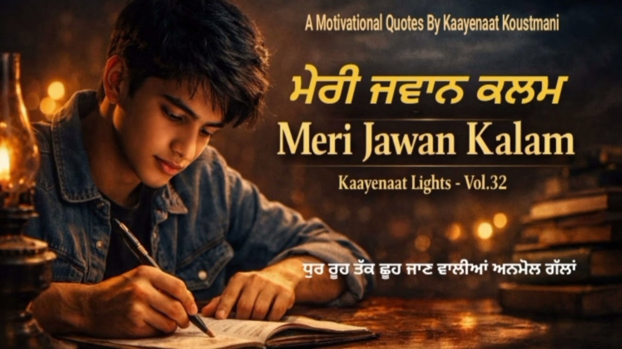 Meri Jawan Kalam | ਮੇਰੀ ਜਵਾਨ ਕਲਮ । Kaayenaat Koustmani {KLP-32} Motivational Quotes 2026 New Shayari