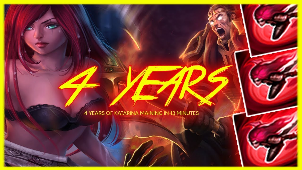4 YEARS OF PLAYING KATARINA IN 13 MINUTES [LOL]