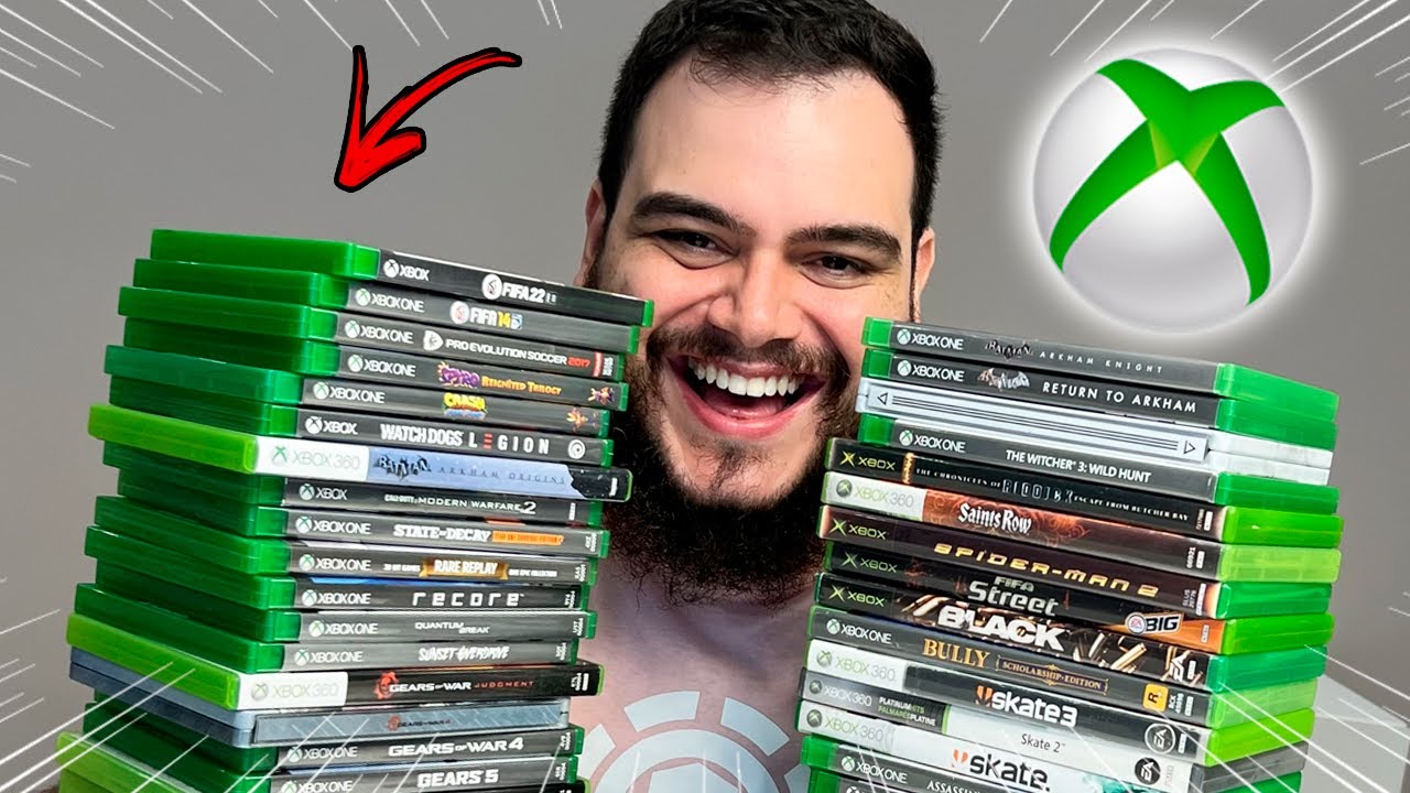 Minha COLEÇÃO de jogos de Xbox! - Sidão Do Game