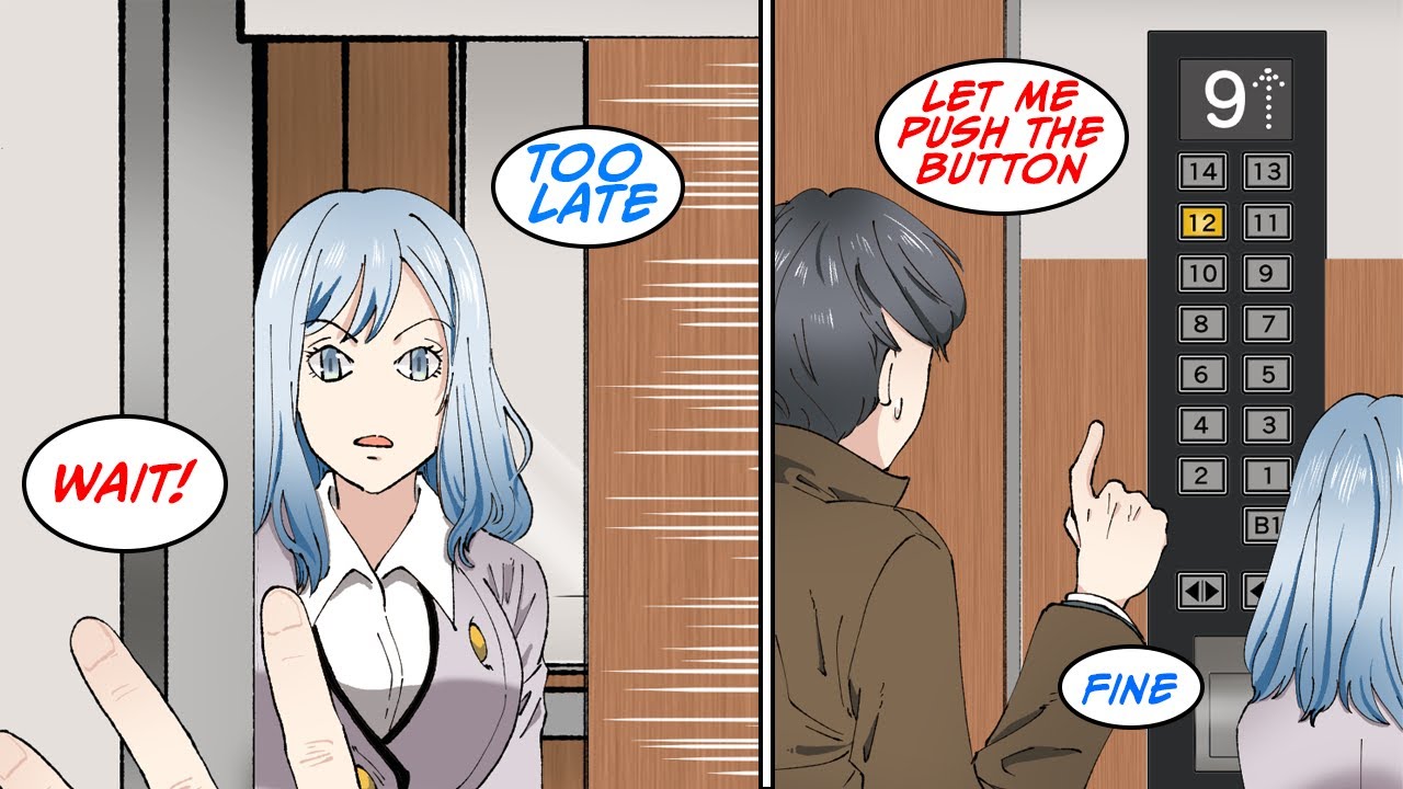 A female employee always messed with me... [Manga Dub]