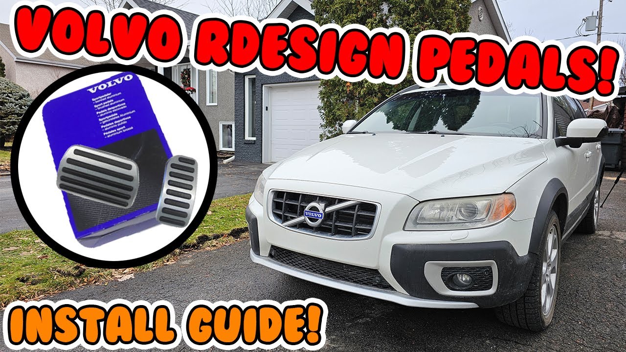 HOW TO INSTALL R-DESIGN ALUMINIUM PEDALS ON YOUR VOLVO! Volvo XC70 T6 R-design pedals install