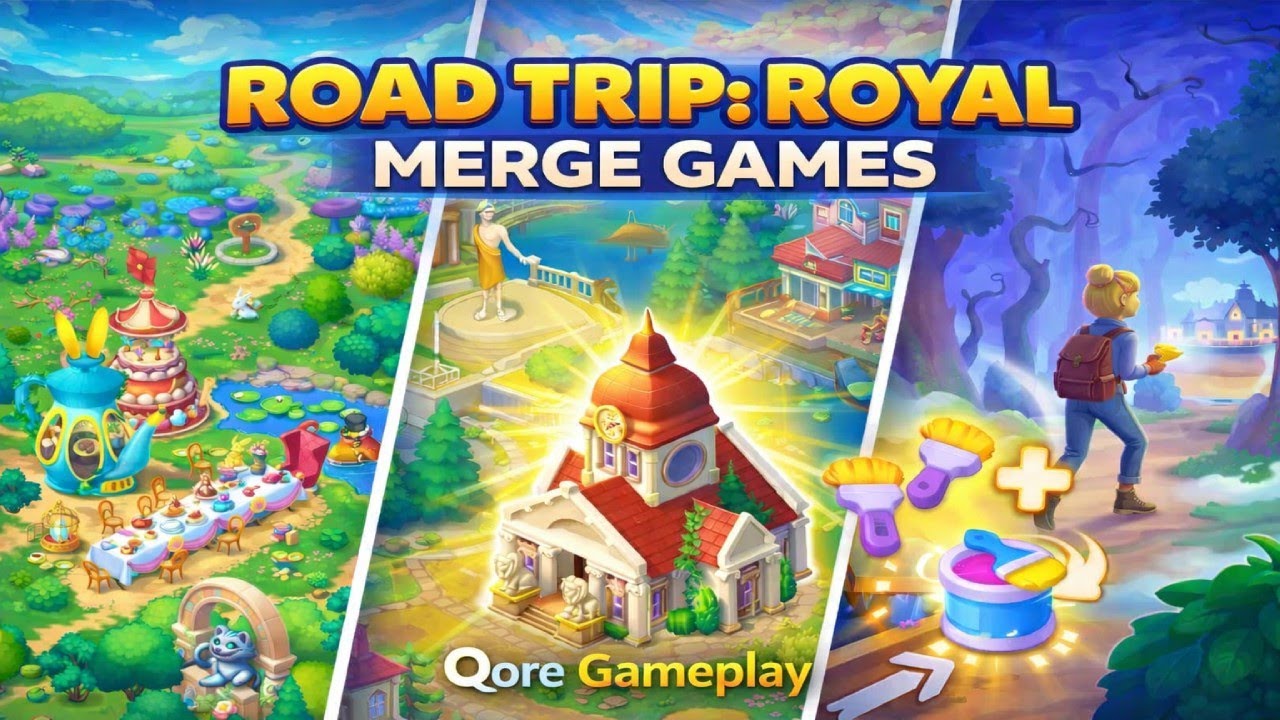 Road Trip: Royal Merge Games | Relaxing Merge, Story & Travel Gameplay (Android/iOS)