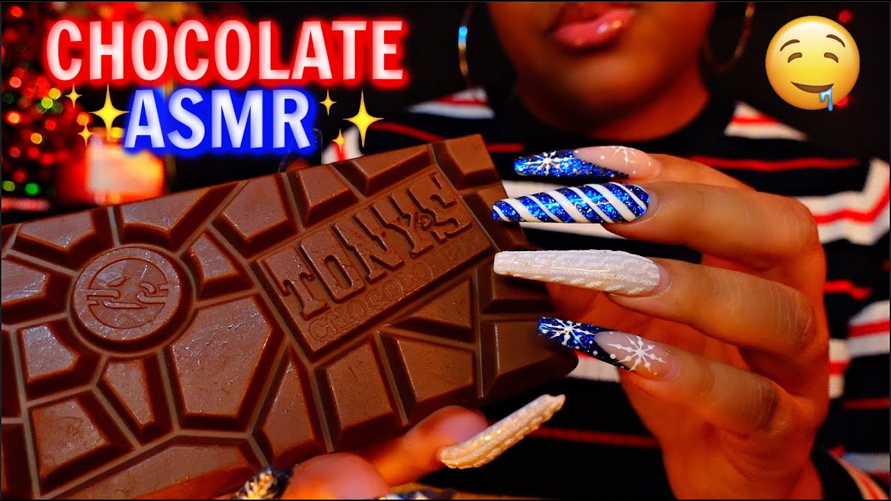 ASMR | Textured Chocolate Fast Tapping + Scratching 🍫♡ [SO TINGLY🤤]