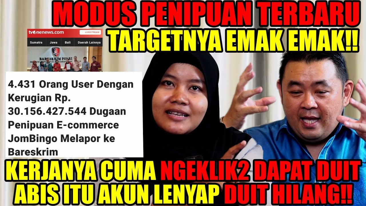 VIRAL PENIPUAN TERBARU, BANYAK EMAK2 JADI KORBAN‼️ SAMPE ADA YG BUN*H D1RI & DICERAIKAN SUAMI‼️