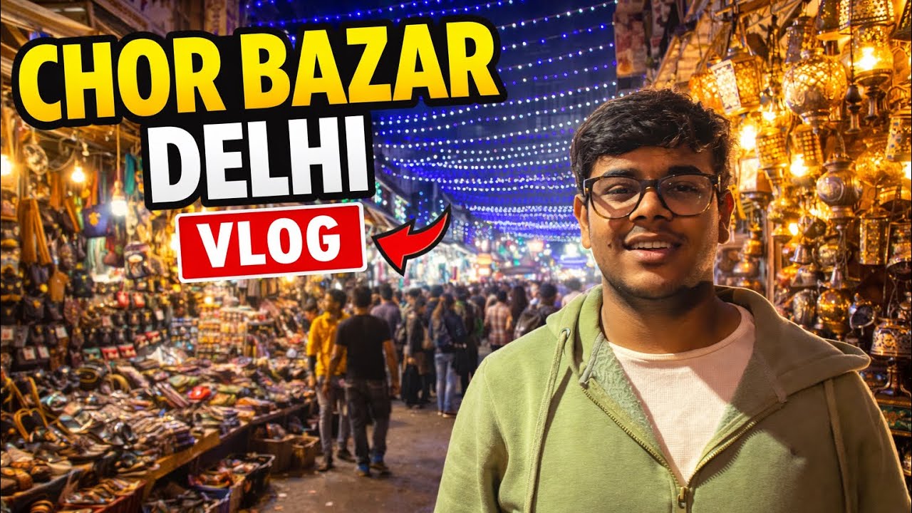 Exploring Delhi’s Famous Chor Bazar 🛍️ | Hidden Gems, Crazy Bargains & DU Student Vibes 😍