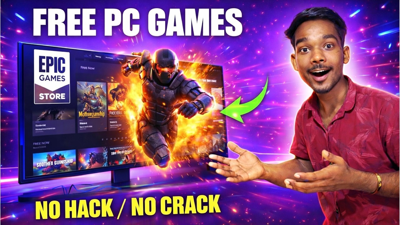 🎮 Free PC Games Download Kaise Kare (Legal) | Epic Games Store Full Setup Step-by-Step Hindi 2026