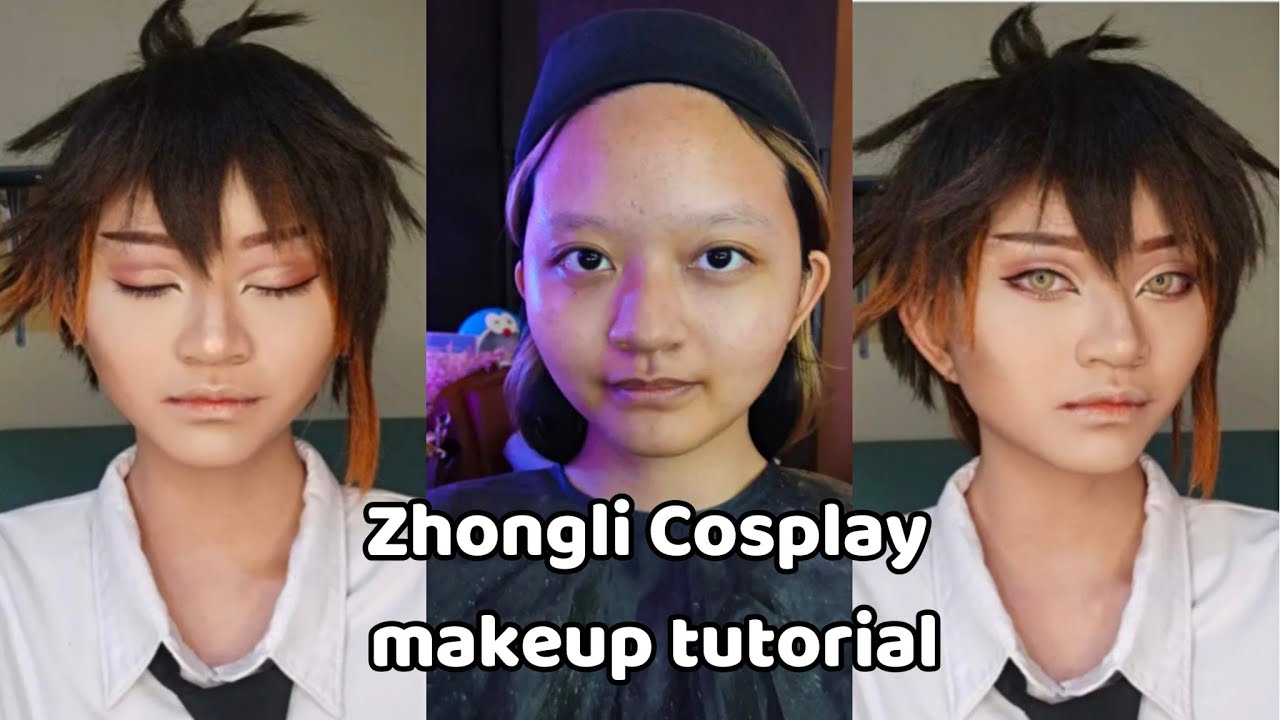 zhongli cosplay makeup tutorial || genshin impact cosplay