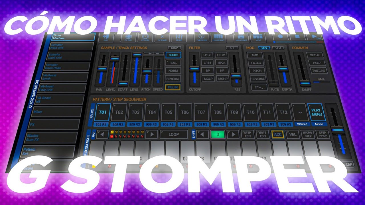 TUTORIAL DE CÓMO HACER UN RITMO EN G STOMPER