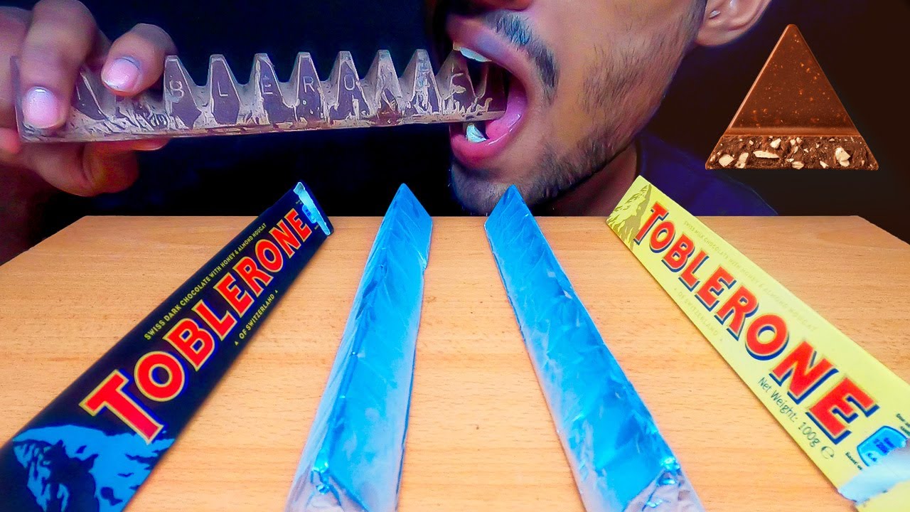 TOBLERONE CHOCOLATE EATING ASMR MUKBANG *No talking*