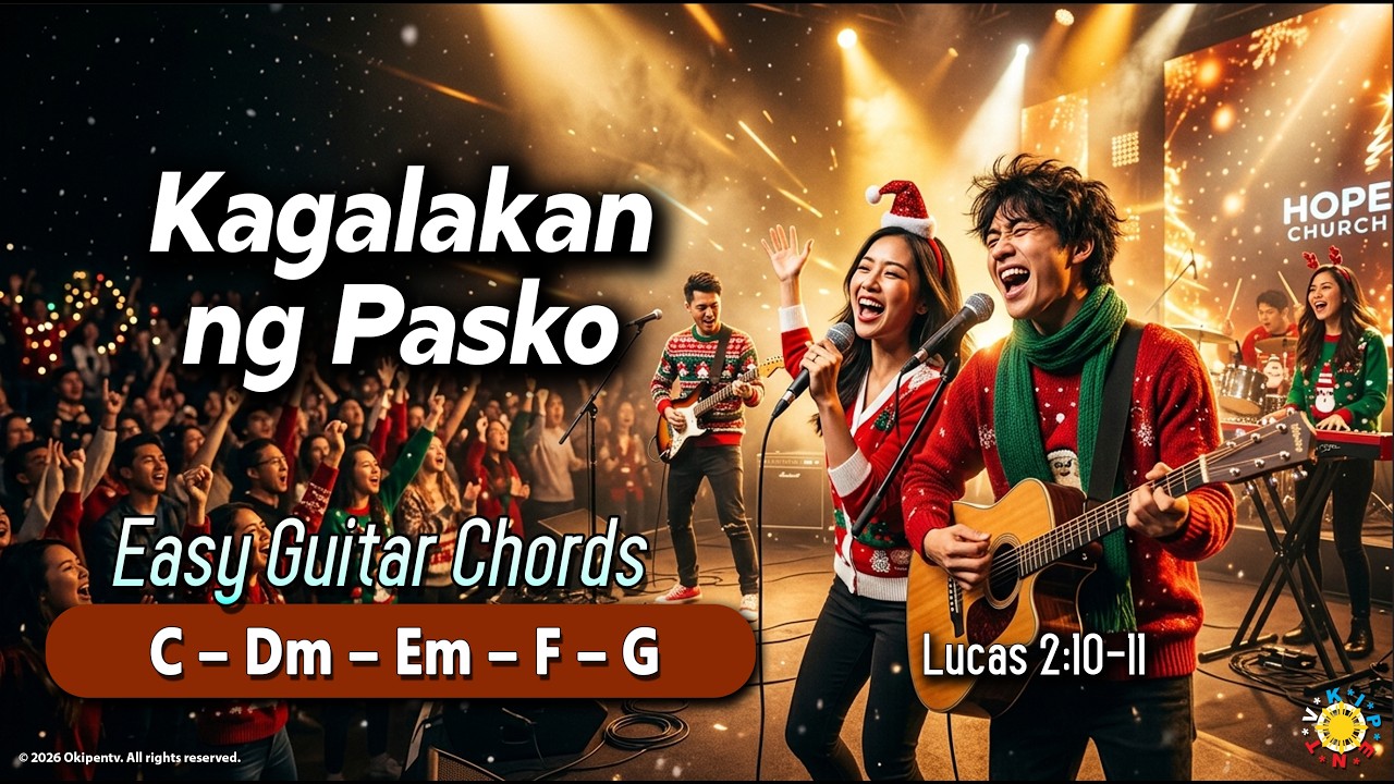KAGALAKAN NG PASKO CHORDS #Praise #Worship#guitarchords #playandsing #lyricsvideo #lyricschords