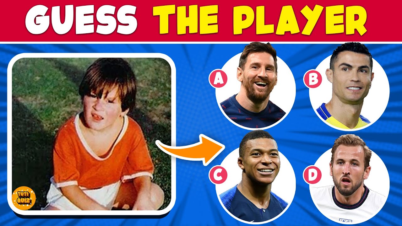 Guess The Players By Their Childhood Photos | Ronaldo, Messi, Mbappe - CAN YOU GUESS THESE KIDS?