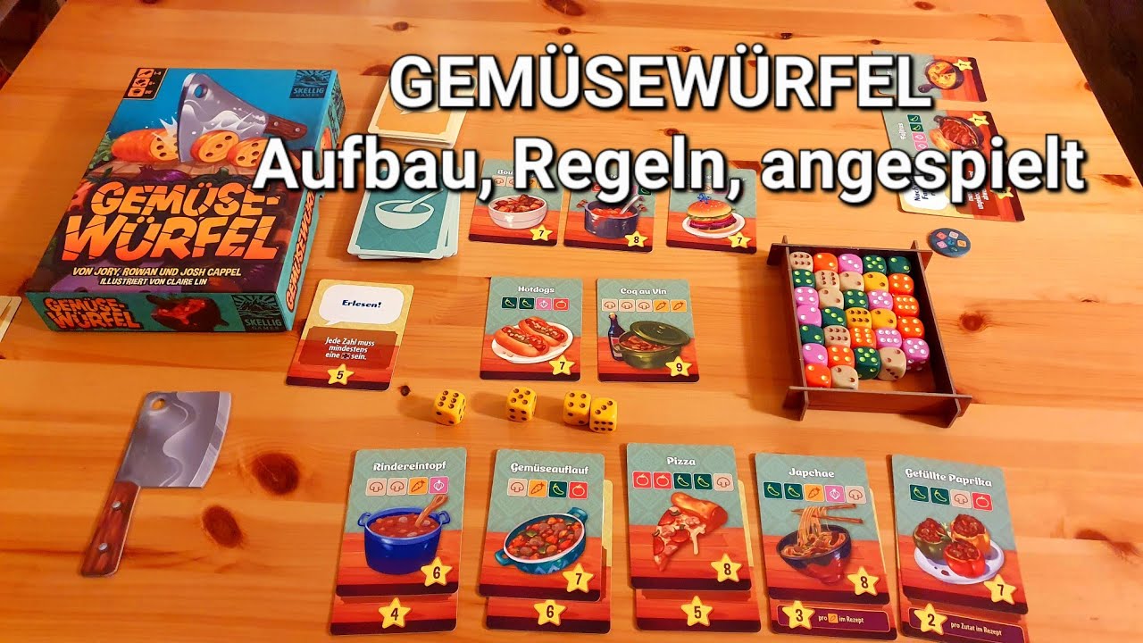 GEMÜSEWÜRFEL, zauberhaftes Würfelspiel // #brettspielvibes