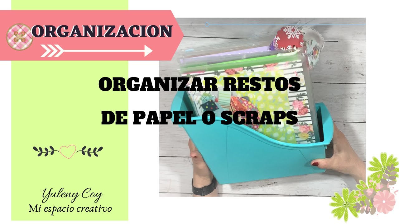 ORGANIZAR recortes de papel o SCRAPS