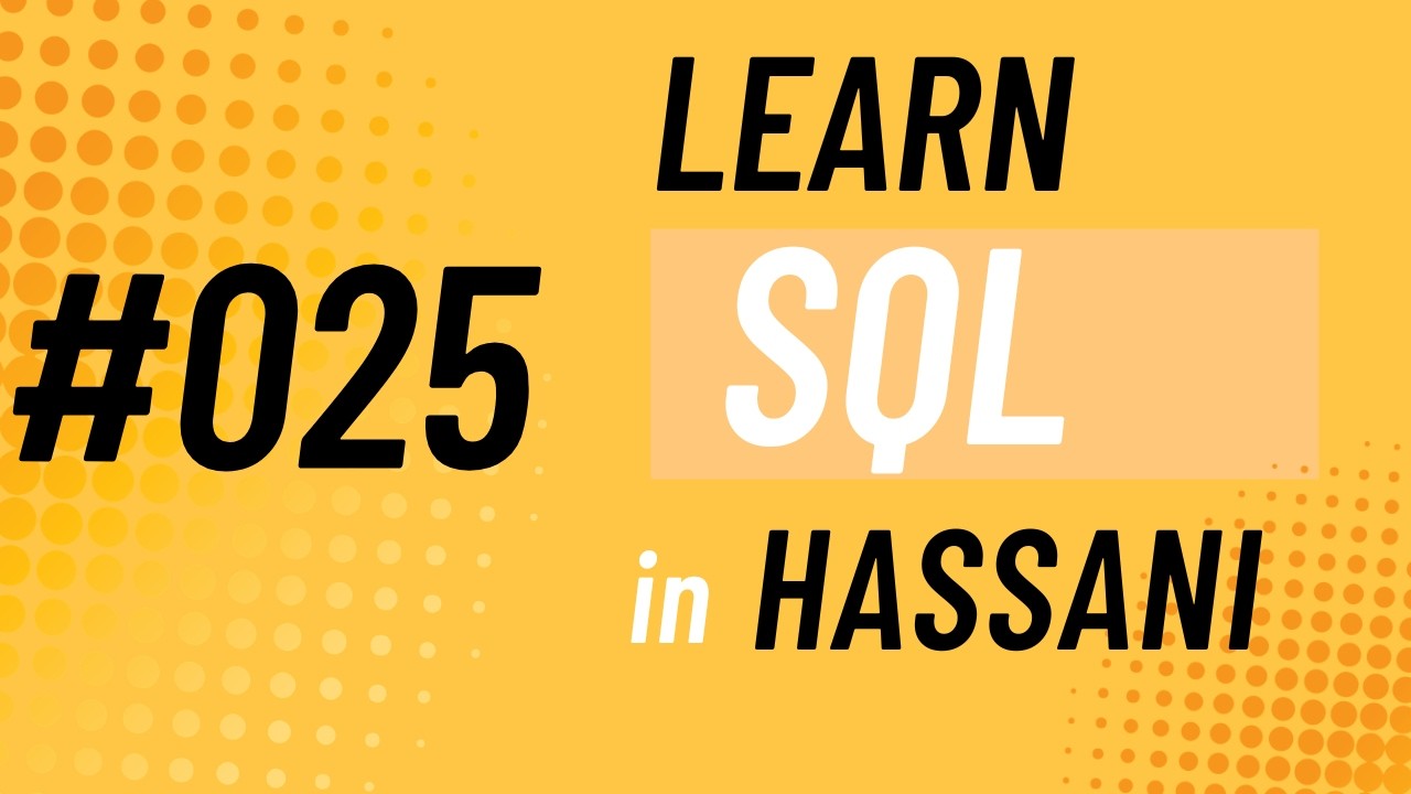 #025 | Datatypes in SQL | BOOLEAN | Learning SQL in Hassani