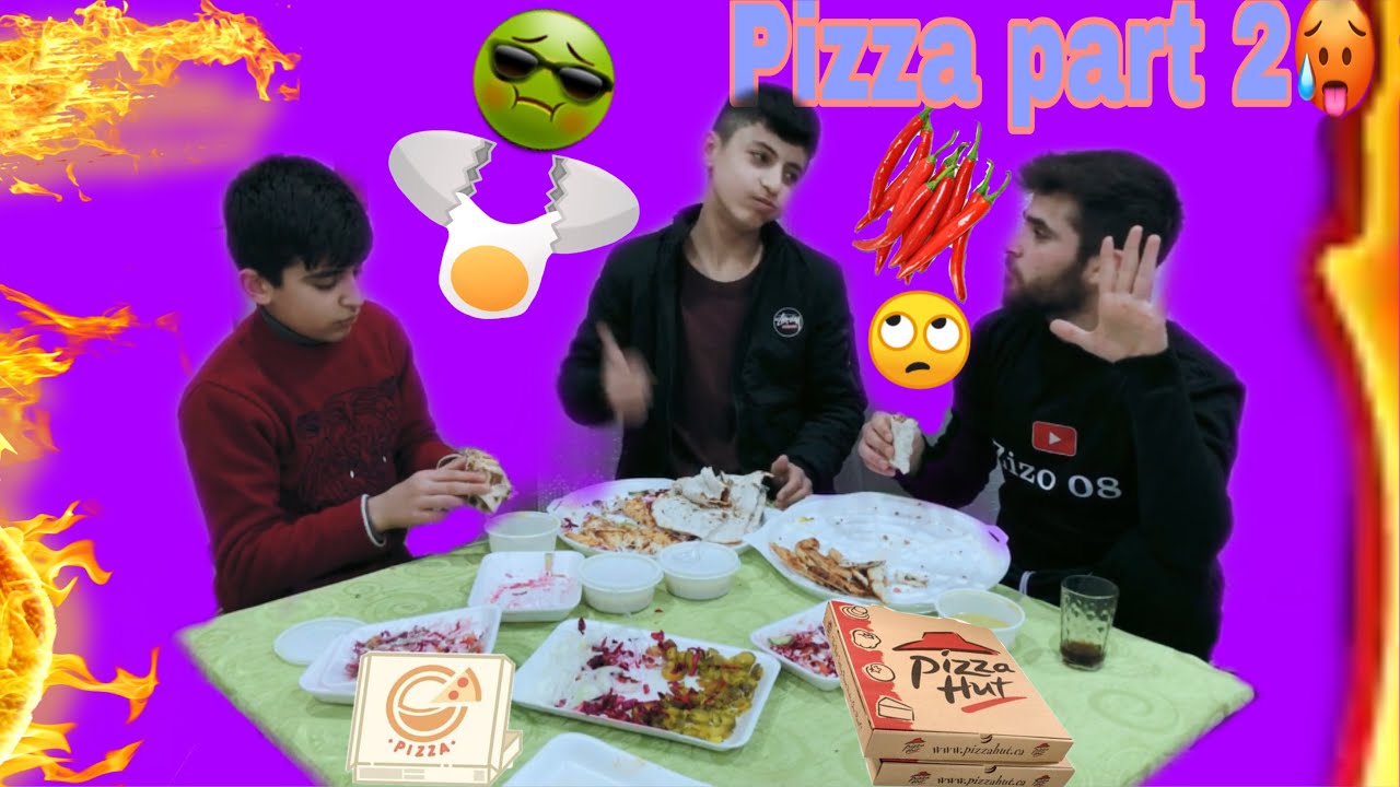 جالنج بيتزا بارتا#2 عقوبه (فل فل حار vs هيك🤢)(zizo08_sedko08_harawan)يوتوبي اشتراك بكه و لايك بكه