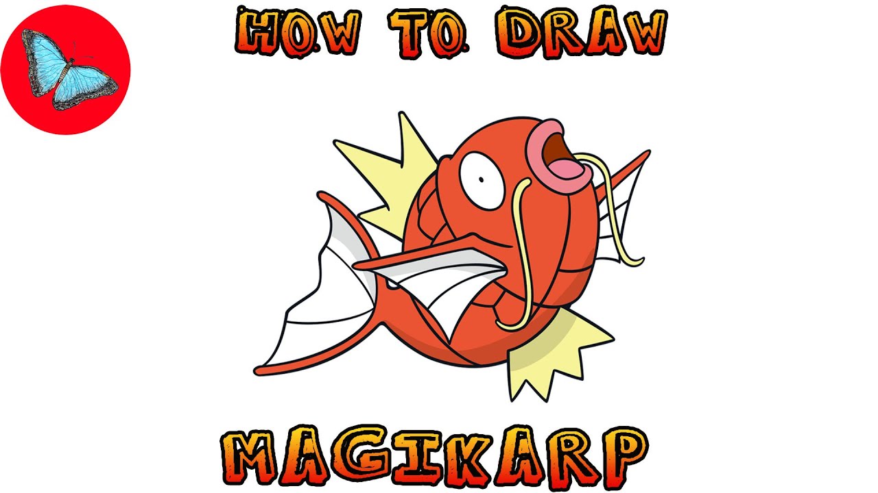 How To Draw Magikarp Pokemon | Drawing Animals