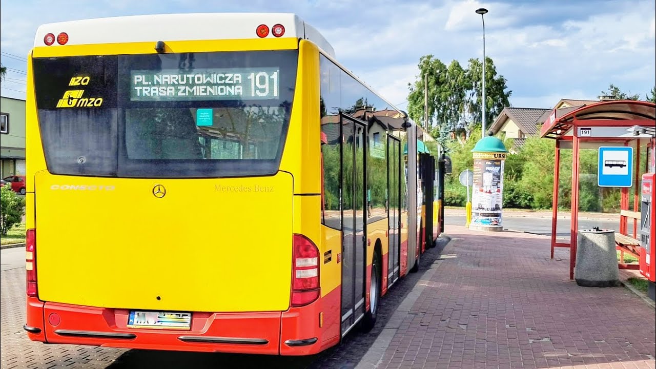 WARSZAWA 191 BUS: REGULSKA - PLAC NARUTOWICZA - REGULSKA (TRASA ZMIENIONA)