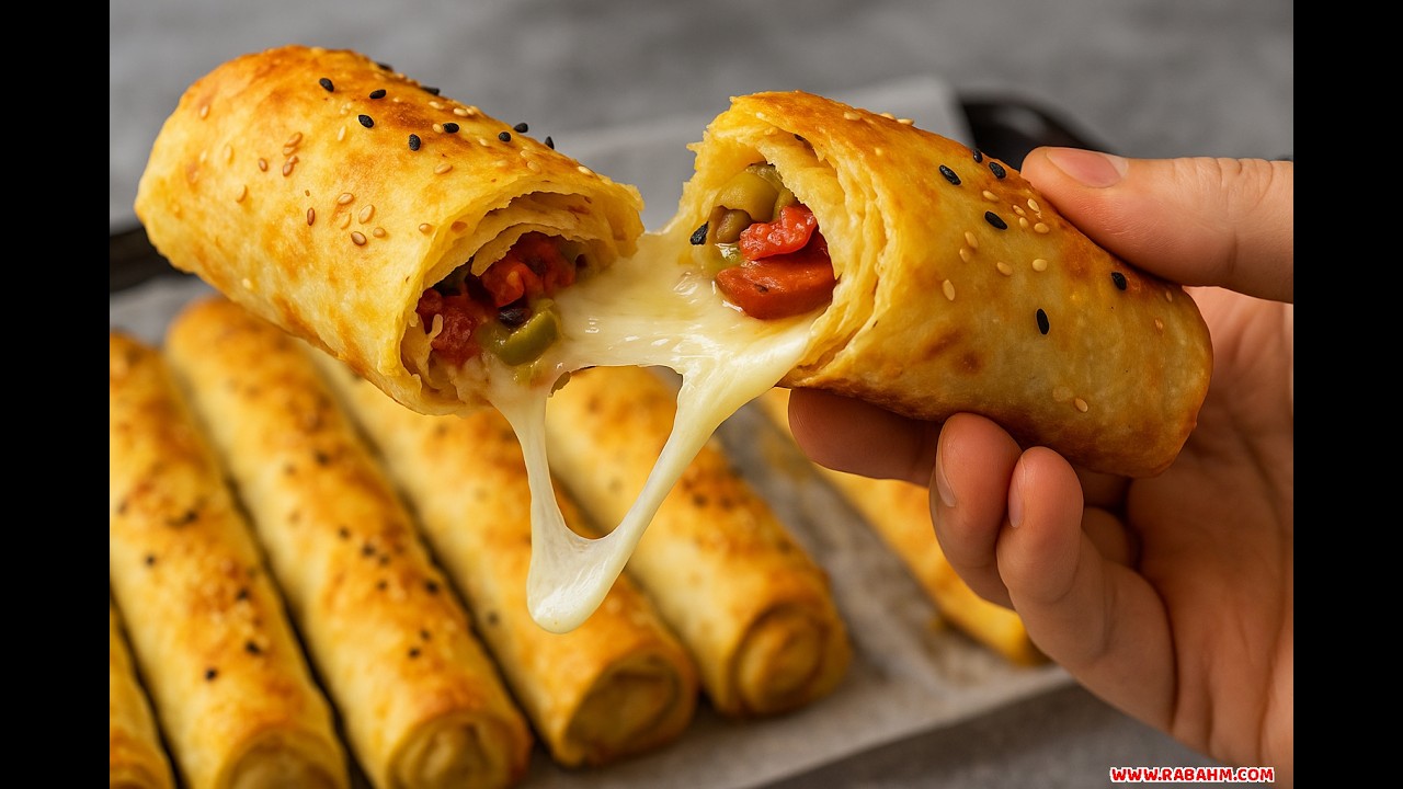 بورك تركي بحشوة البيتزا وصينية جاهزة بدون عجن وطعم بياخد العقل 🍕 #بورك_تركي