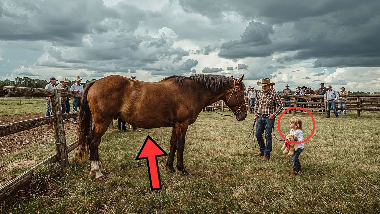 Pregnant Mare Is Rejected By Everyone At An Auction... Until A Girl Approaches And...