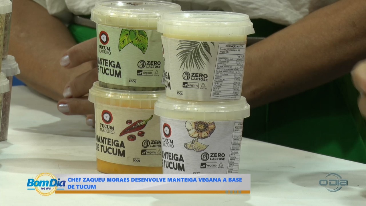 Chef Zaqueu Moraes desenvolve manteiga vegana a base de Tucum 09 02 2026