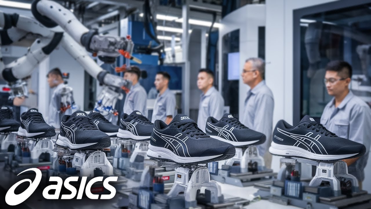 Как производится обувь Asics на фабрике