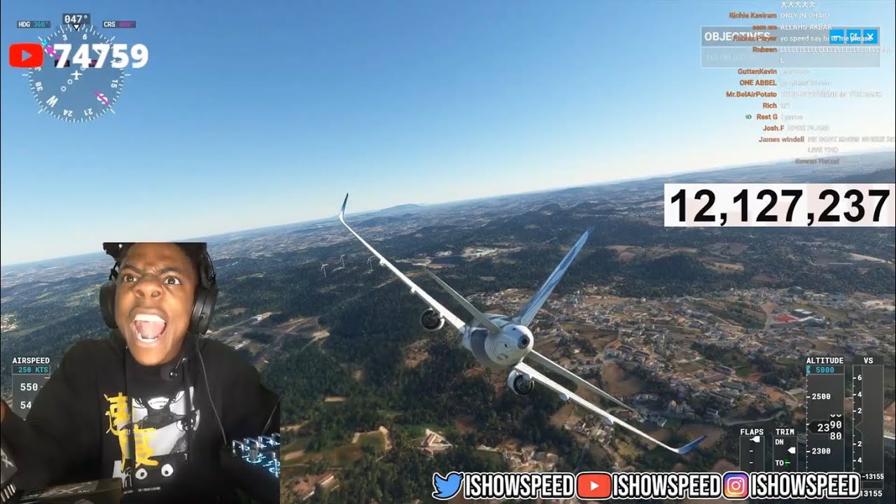 iShowSpeed Plays Flight Simulator.. 😂 (FULL VIDEO)