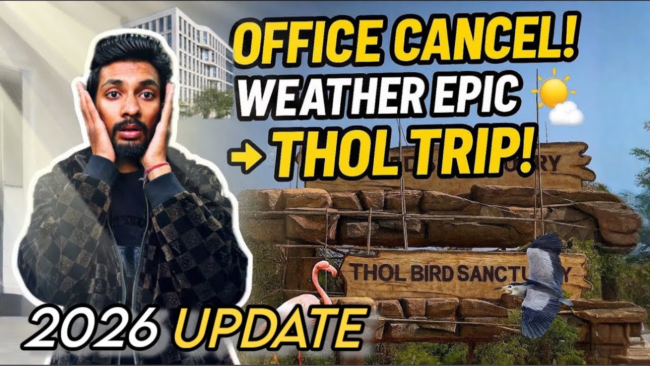 Thol Bird Sanctuary Ahmedabad | Thol Lake Bird Watching Vlog 2026 | GT Rides
