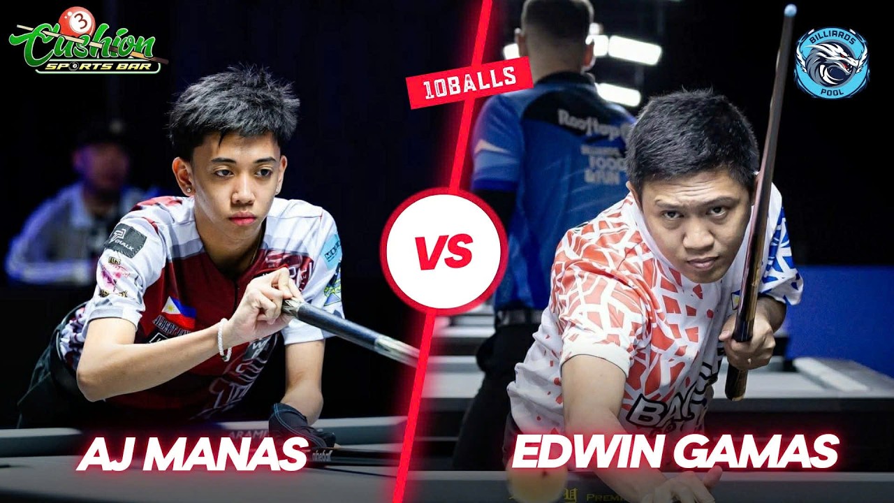 🔴BILLIARDS | AJ MANAS VS EDWIN GAMAS | RACE 19