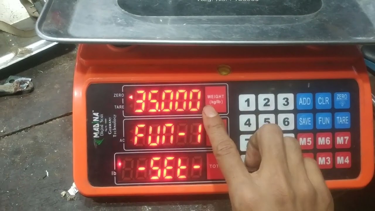 মদিনা 30 কেজি ডিজিটাল স্কেল ক্যালিব্রেশন Madina 30kg Digital Scale Calibration Nupur Digital Scale
