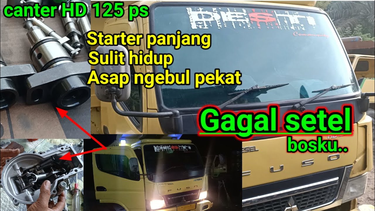 Sulit di hidupkan, stasioner njeglek, asap ngebul pekat tidak bertenaga