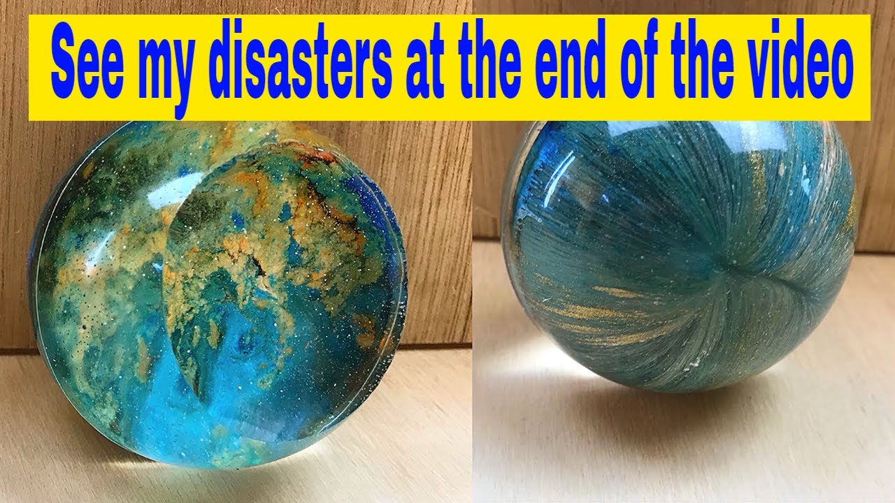Make a Resin & Alcohol Ink Double Sided Sphere