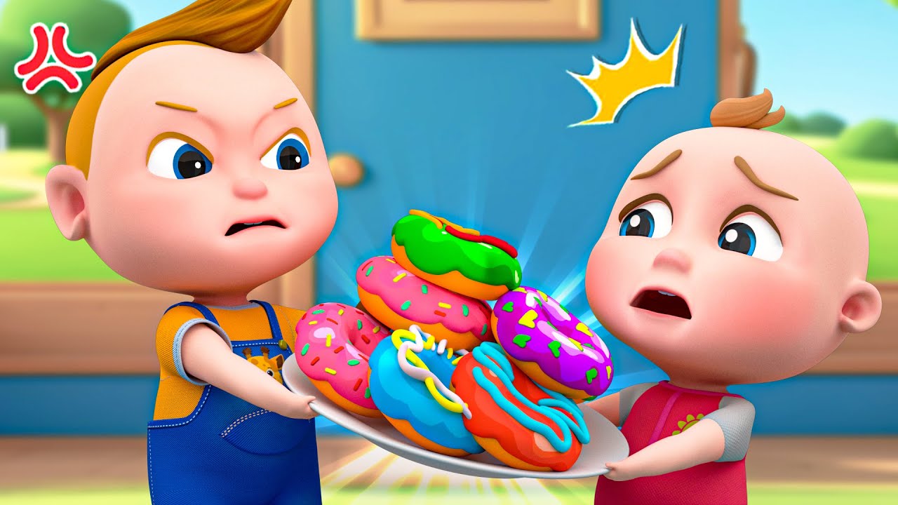 Sharing Donuts | Sharing Is Caring | Good Manners Song | Super Sumo Nursery Rhymes & Kids Songs