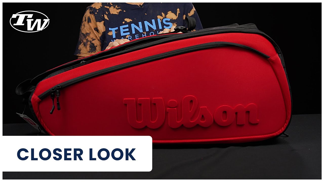 Познакомьтесь поближе с сумкой для теннисных ракеток Wilson Super Tour из 15 штук