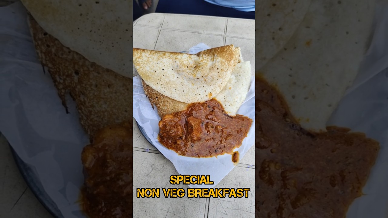 BREAKFAST 🥞 CHICKEN🤤 DOSA #shortvideo #trending #viralvideo #explore #foodie #ytshorts #ongole #vlog