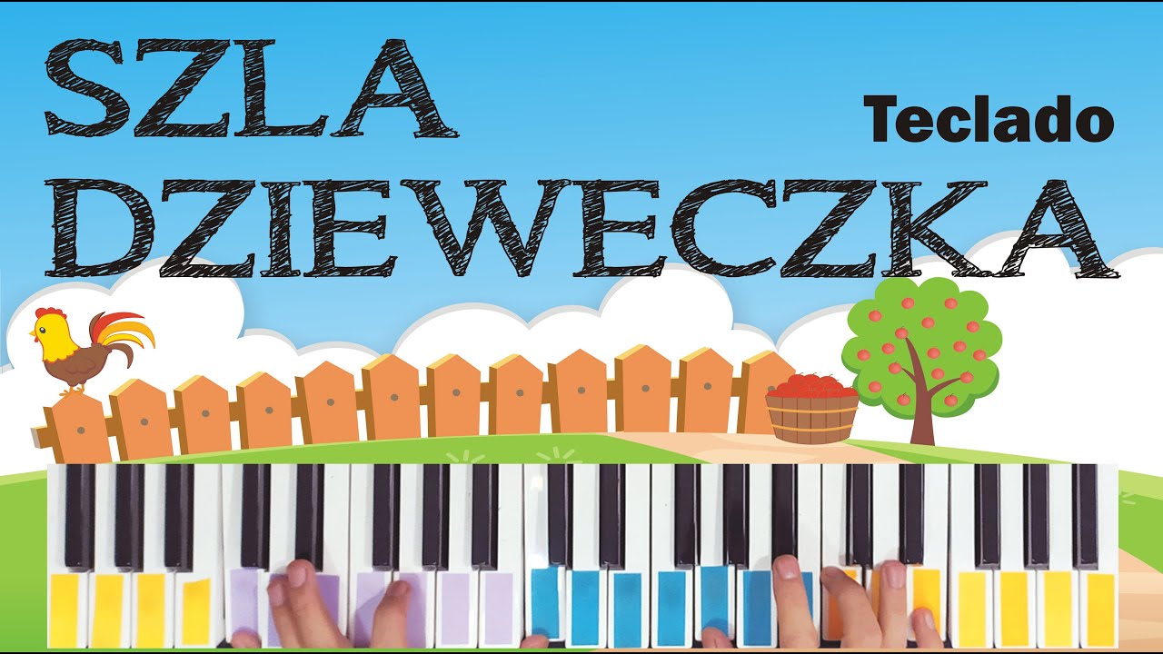 SZLA DZIEWECZKA polish folk song teclado keyboard tutorial