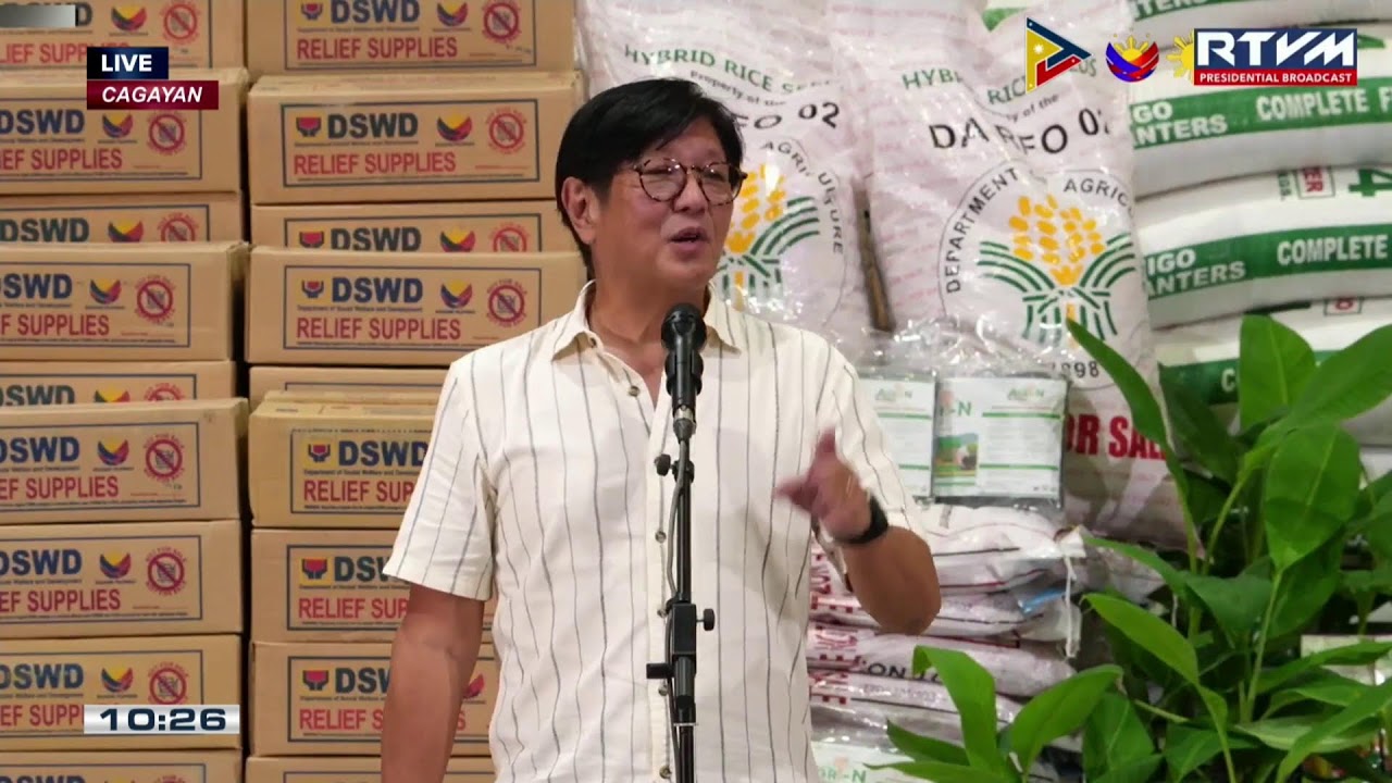 PBBM distributes various assistance to victims of recent typhoons in Cagayan Province | 27 Sept 2025