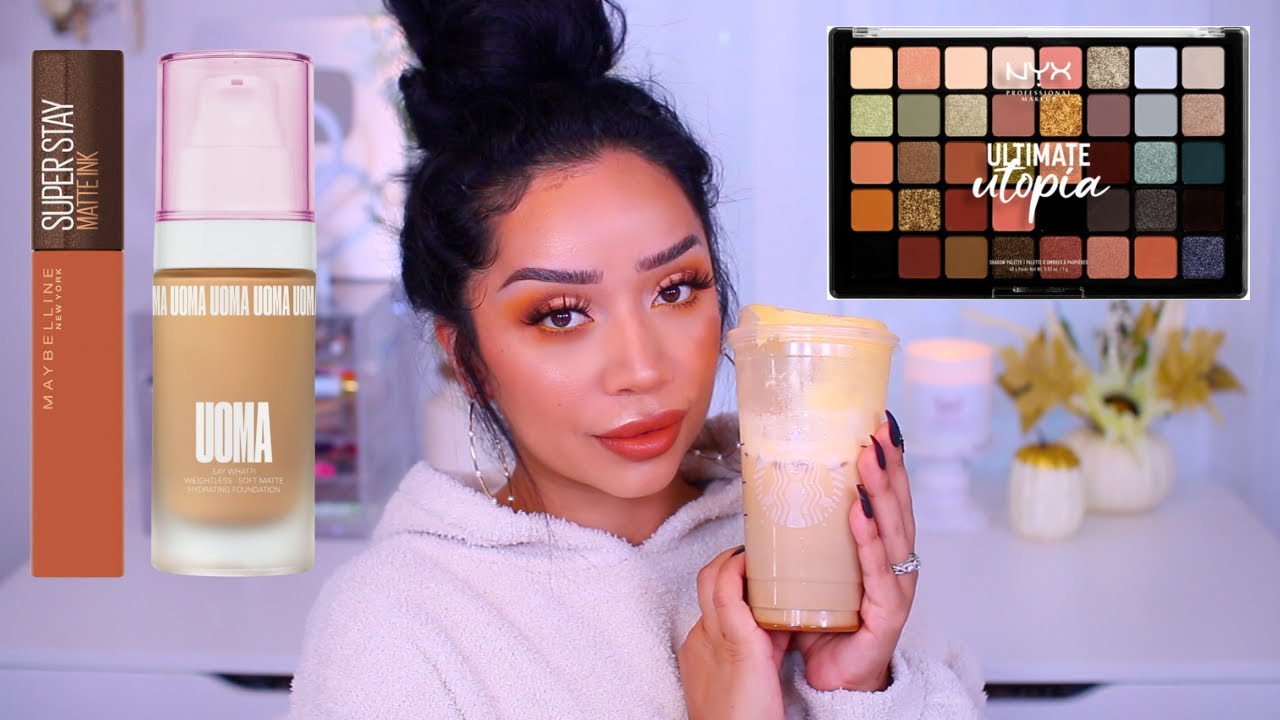 PUMPKIN CHAI LATTE INSPIRED TUTORIAL + ALL DRUGSTORE PRODUCTS MAKEUP MONDAY