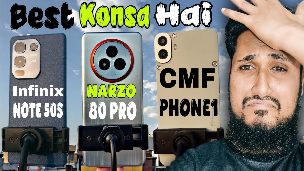 Infinix Note 50s vs Realme Narzo 80 pro vs CMF phone 1! | Best smartphone under 20k
