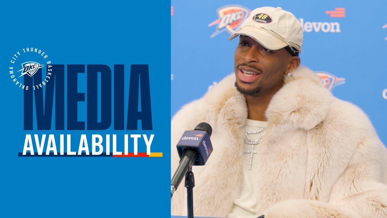 Shai Gilgeous-Alexander on the Thunder’s downhill attacks | Postgame Media | January 13, 2026