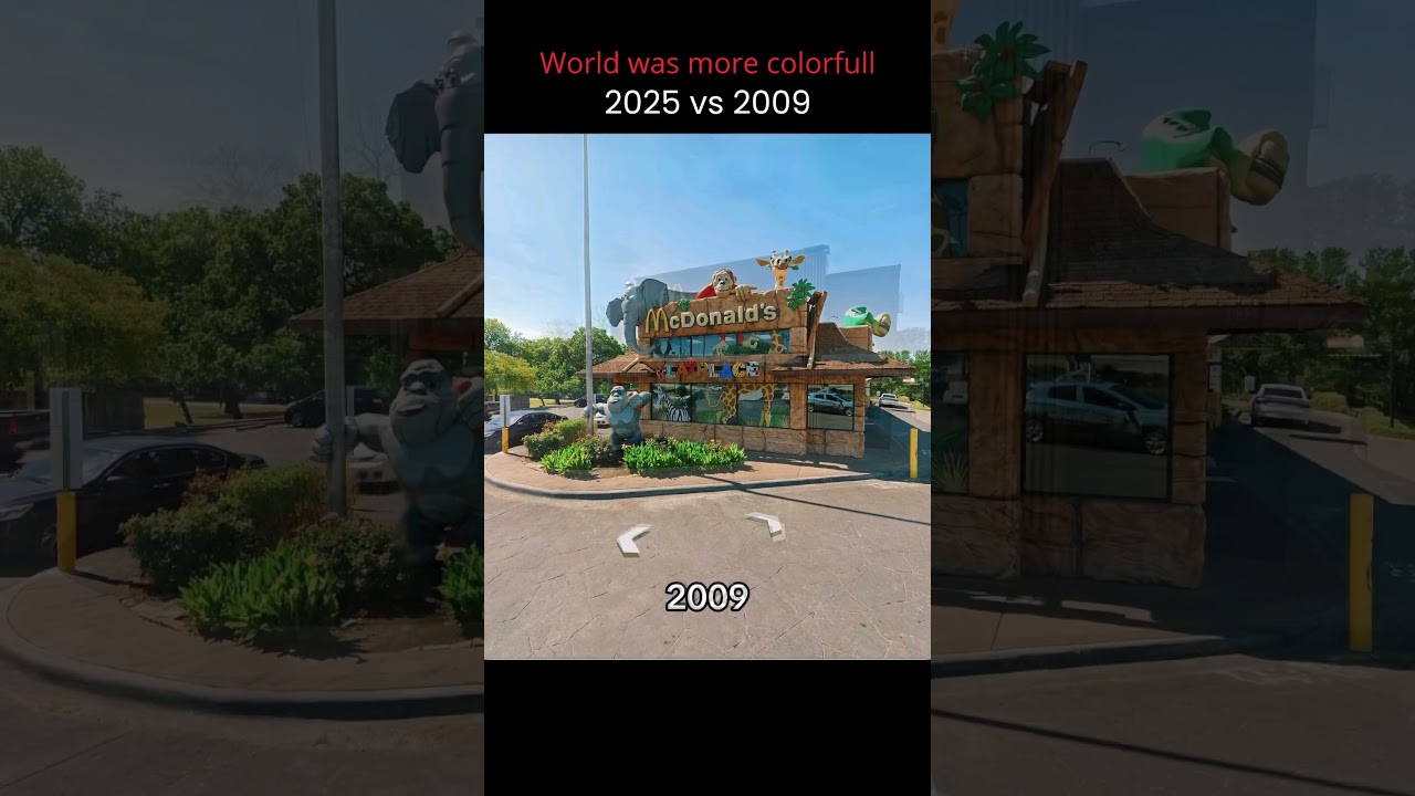 McDonald&rsquo;s in 2009 vs 2025 &ndash; same spot, whole new vibe! #McDonalds #ThenAndNow #Nostalgia #shorts