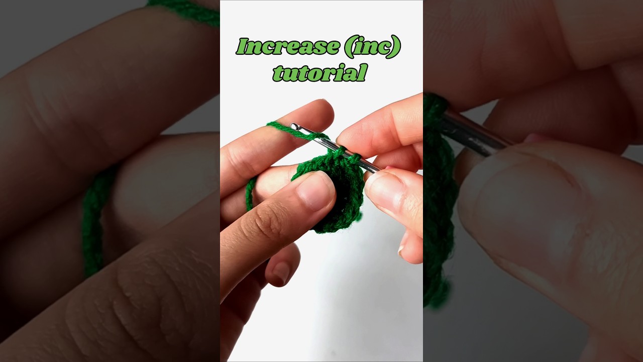 How to increase (inc) stitches in #crochet
