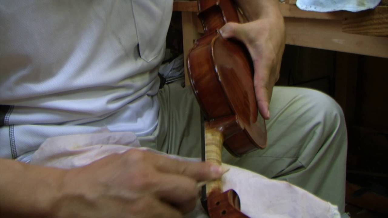 Violin Making Neck Finishing