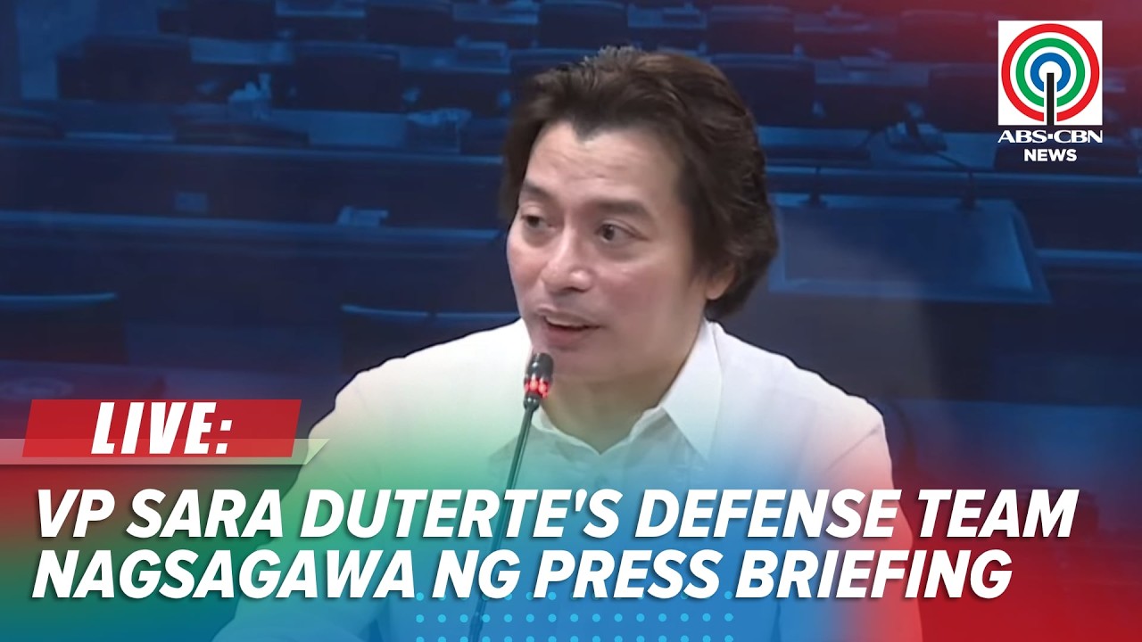 LIVE: VP Sara Duterte counsel Atty. Michael Poa holds press briefing on Impeachment Trial | Aug 4