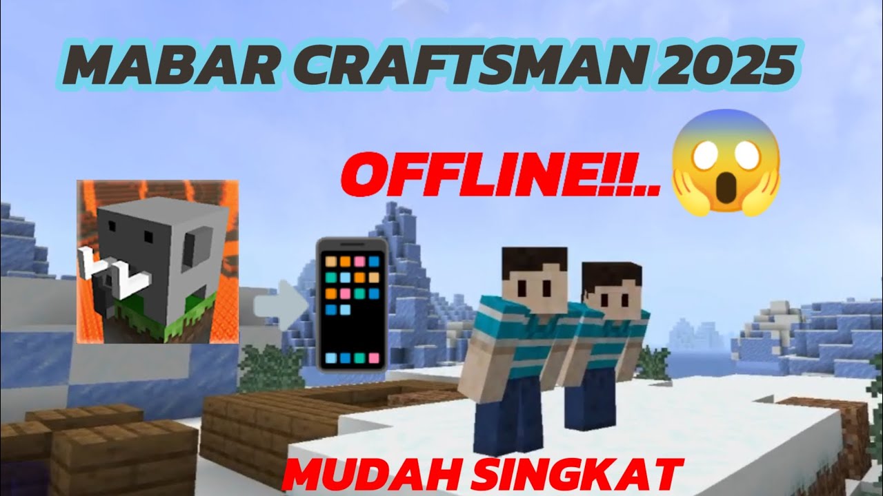 CARA MABAR CRAFTSMAN OFFLINE 2025 NEW!! TERBARU 😱🔥