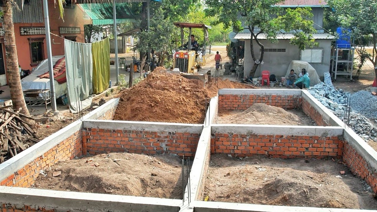 Clearing soil to bury ground between the squares is 6×15. To Building the Dream Home. 