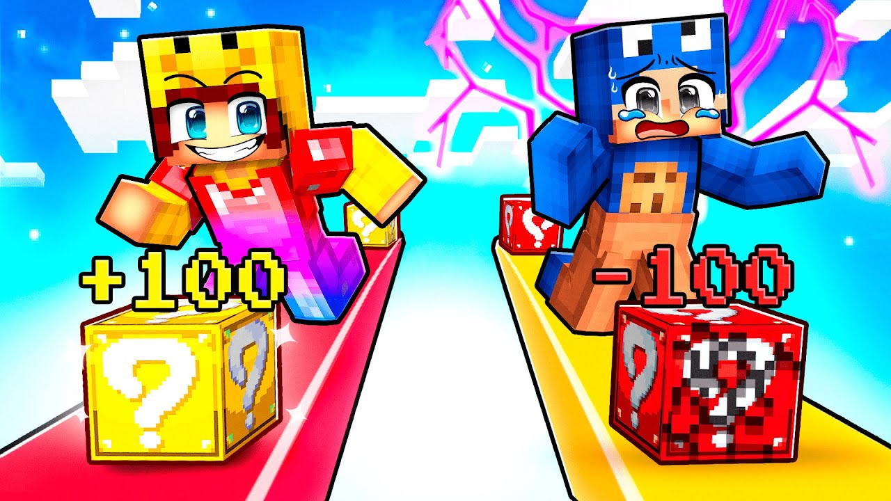 Valsspelen Met +100 GELUK In Lucky Block Race!