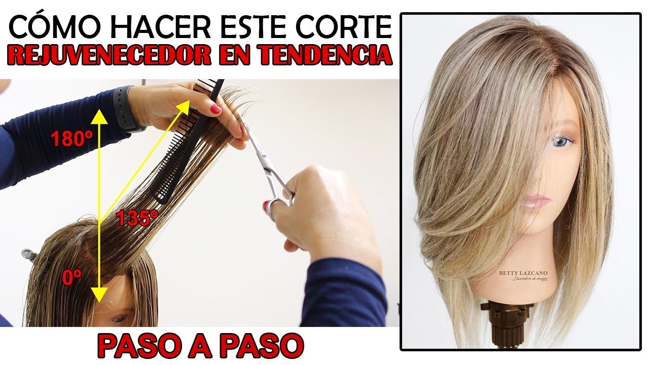 COMO HACER CORTE REJUVENECEDOR EN TENDENCIA .LUCE HERMOSA A CUALQUIER EDAD
