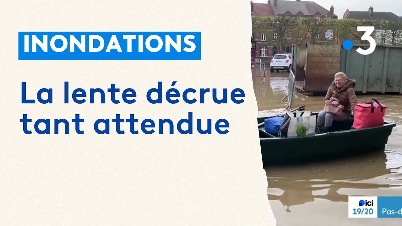Inondations dans le Nord-Pas-de-Calais : une lente décrue attendue