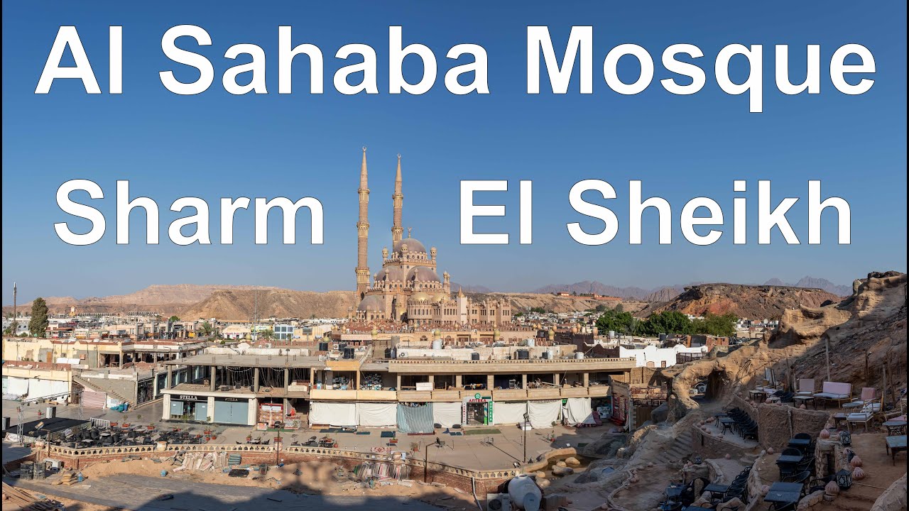 Old Market In Sharm El Sheikh, Egypt Al Sahaba Mosque Walking Tour In The Morning 4K 🇪🇬