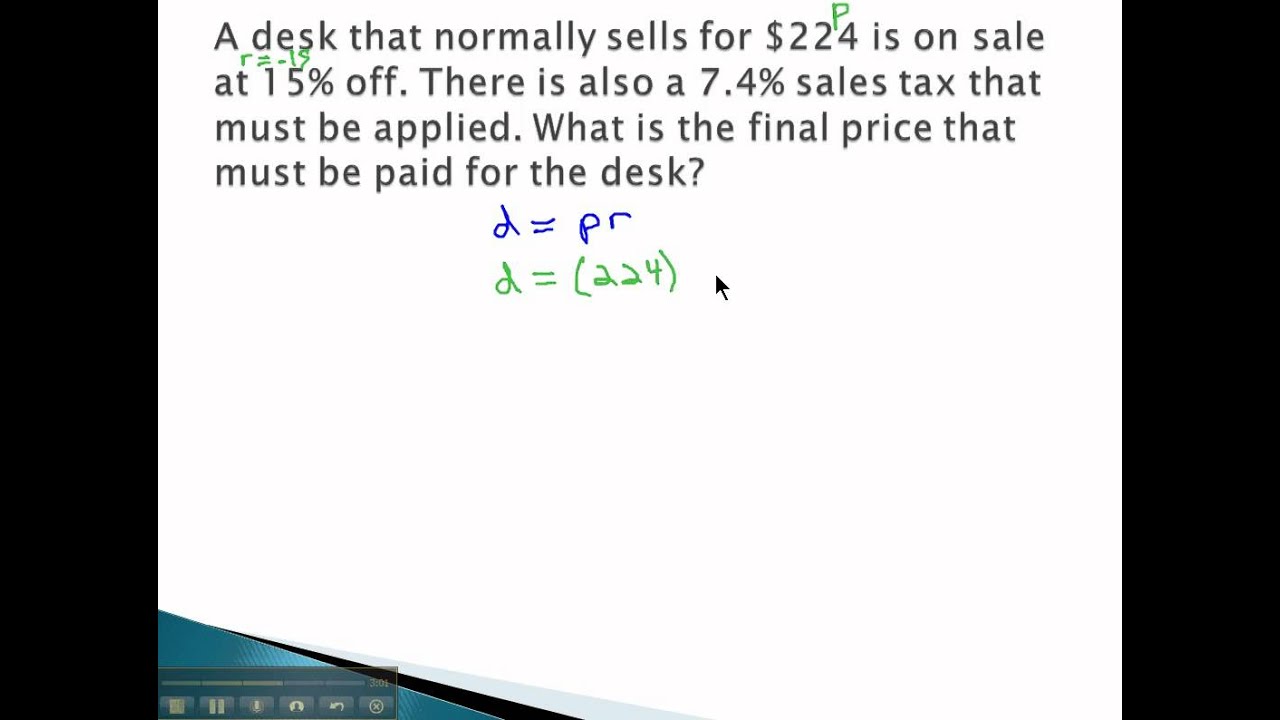 Percent Application - Discount